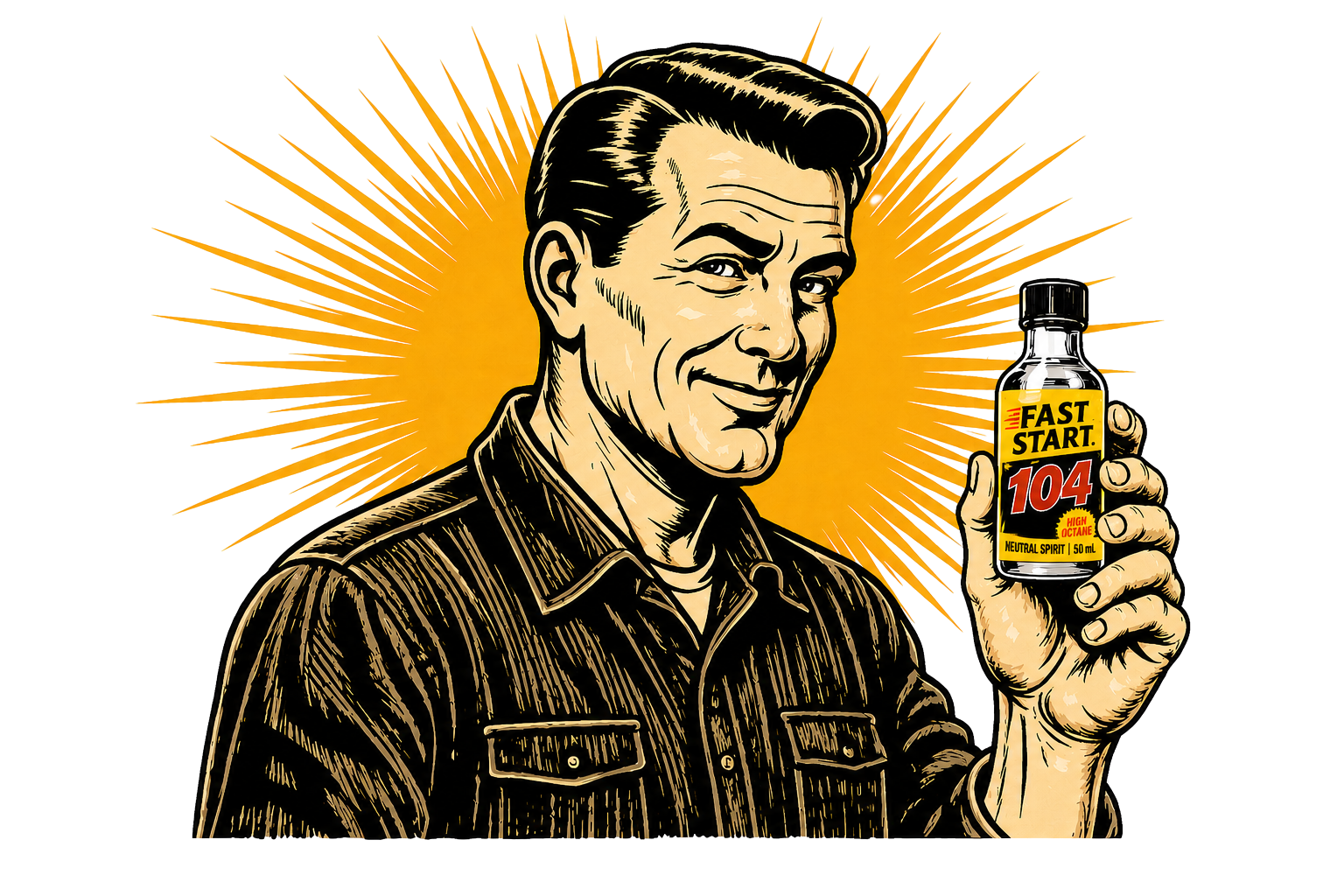 High proof. No nonsense.